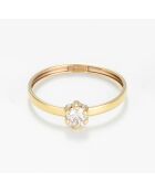 Bague Her Zirconium or jaune