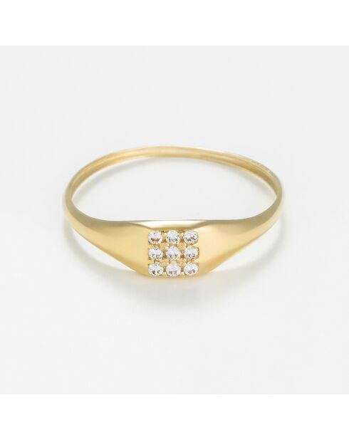 Anello Mara Zirconium in oro giallo