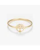 Bague Petit Arbre de vie or jaune