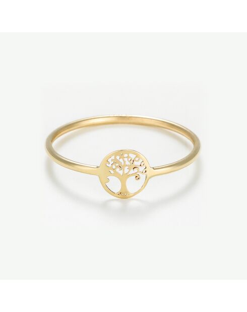 Bague Petit Arbre de vie or jaune