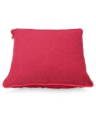 Coussin matelassé rose - 50x50 cm