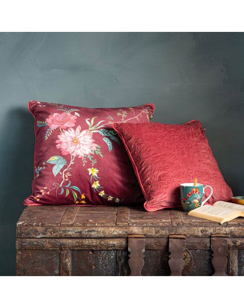 Coussin matelassé rose - 50x50 cm