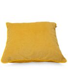 Coussin matelassé jaune - 50x50 cm