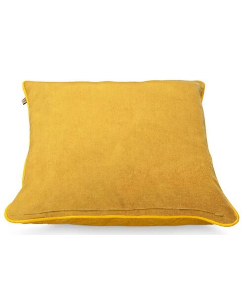 Coussin matelassé jaune - 50x50 cm