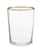 Photophore en verre transparent - D.9x12 cm