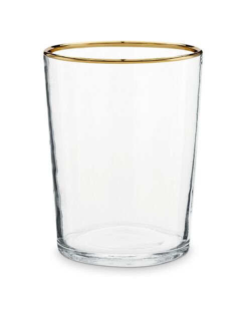 Photophore en verre transparent - D.9x12 cm