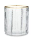 Photophore en verre transparent - D.10x11 cm