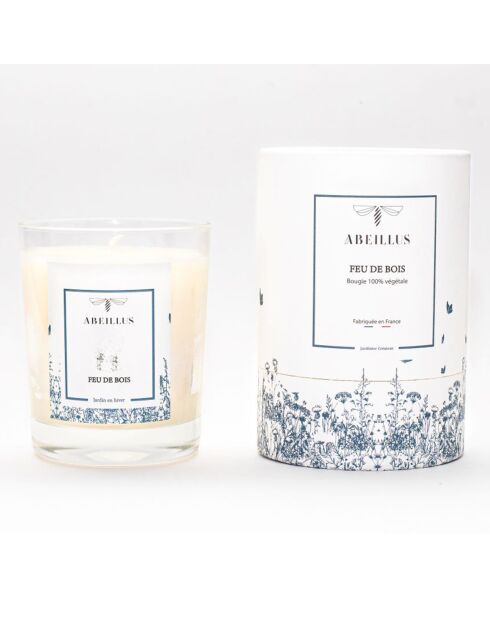 Bougie parfumée Jardin en hiver Feu de bois ivoire - 45h