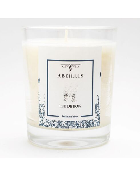 Bougie parfumée Jardin en hiver Feu de bois ivoire - 45h