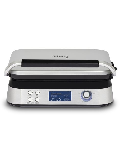 Waffeleisen in Schwarz/Grau