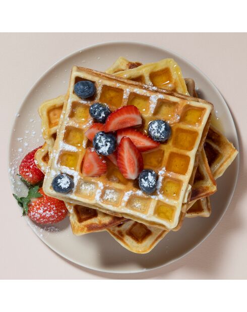 Waffeleisen in Schwarz/Grau