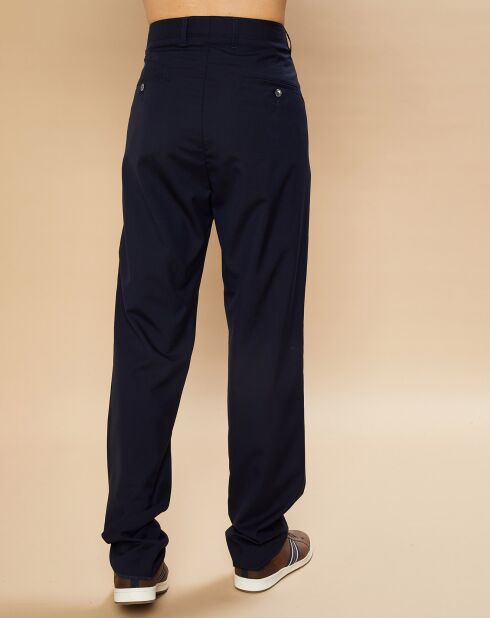 Pantalon 100% Laine Tom marine