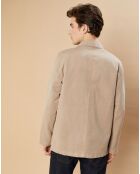 Veste en Coton & Lin Jerry tan