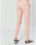 Pantalon Chino Slim Fit Kensington rose clair
