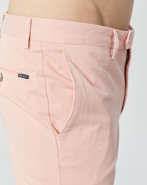 Pantalon Chino Slim Fit Kensington rose clair
