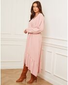 Robe Alesio rose poudré