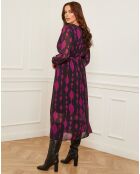 Robe Dynamic imprimée violine