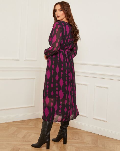 Robe Dynamic imprimée violine