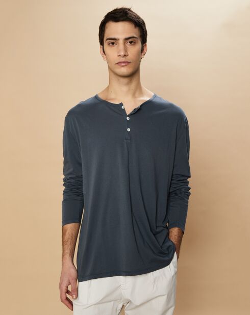 T-Shirt Light Henley thunder