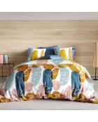 Parure housse de couette Paloma orange