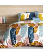 Parure housse de couette Paloma orange