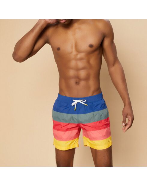 Short de Bain Rainbow multicolore