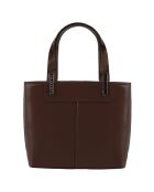 Sac à main en Cuir Portofino marron - 20x18x10 cm