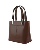 Sac à main en Cuir Portofino marron - 20x18x10 cm