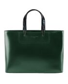 Sac à main en Cuir Portofino vert foncé - 35x25x11 cm