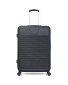 3 Valises 4 roues simples Selenga-C 75/65/55/30 cm & Vanity noires