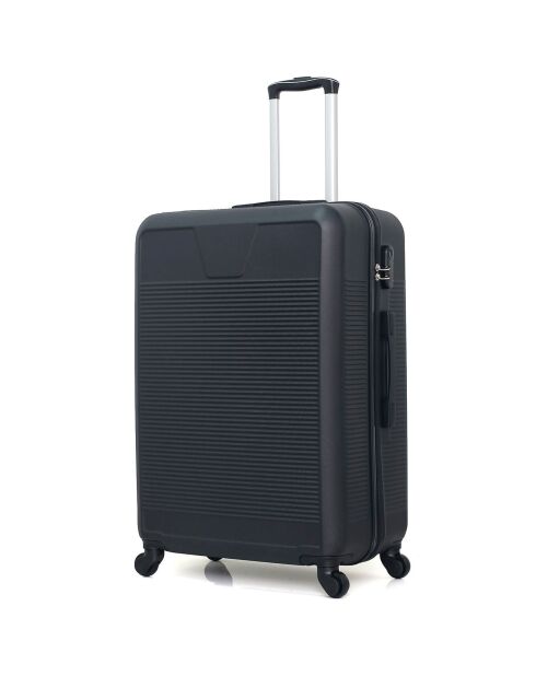 3 Valises 4 roues simples Selenga-C 75/65/55/30 cm & Vanity noires