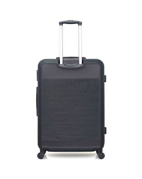 3 Valises 4 roues simples Selenga-C 75/65/55/30 cm & Vanity noires