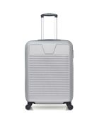 3 Valises 4 roues simples Selenga-C 75/65/55/30 cm & Vanity grises