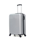 3 Valises 4 roues simples Selenga-C 75/65/55/30 cm & Vanity grises