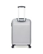 3 Valises 4 roues simples Selenga-C 75/65/55/30 cm & Vanity grises