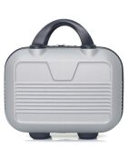 3 Valises 4 roues simples Selenga-C 75/65/55/30 cm & Vanity grises