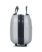 3 Valises 4 roues simples Selenga-C 75/65/55/30 cm & Vanity grises