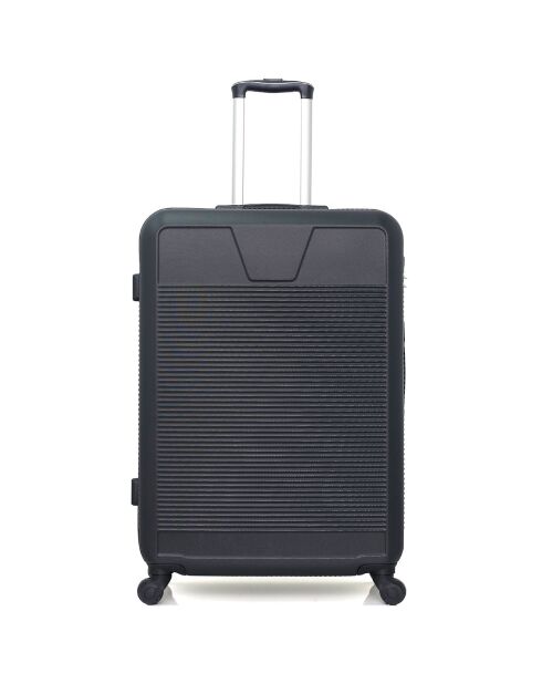 Valise Moyen Séjour 4 roues simples Selenga 65 cm noire