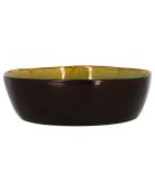 6 Assiettes creuses en grès Motala bleues - D.16 cm