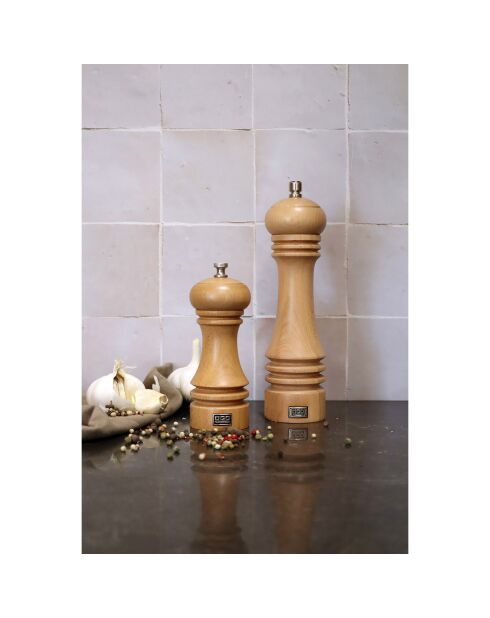 Moulin à sel professionnel en bois naturel naturel