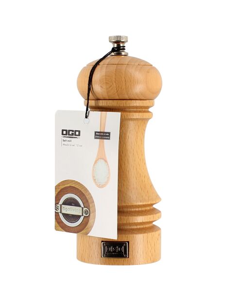 Moulin à sel professionnel en bois naturel naturel