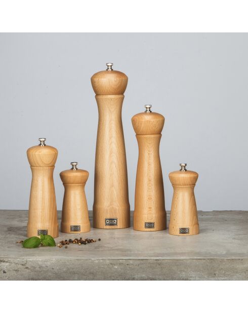 Moulin à sel en bois Léo naturel