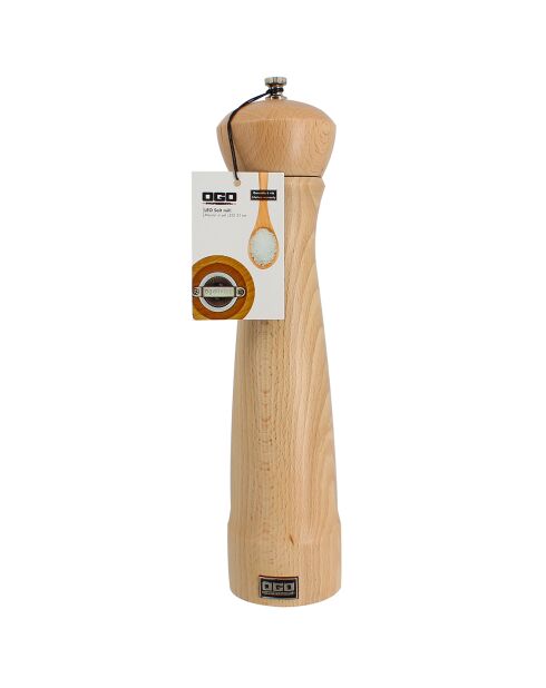 Moulin à sel en bois Léo naturel