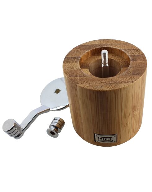 Moulin à sel à manivelle marron