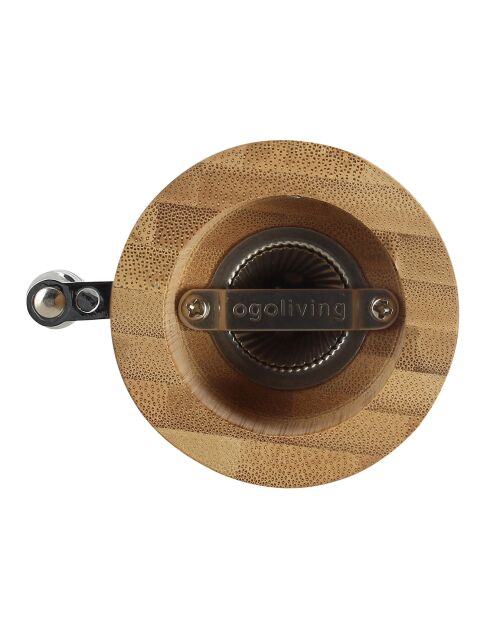 Moulin à sel à manivelle marron