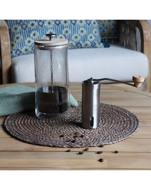 Moulin à café à manivelle Isaak gris