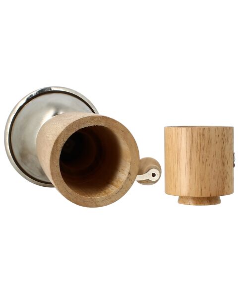 Moulin à café manivelle Auguste gris/marron