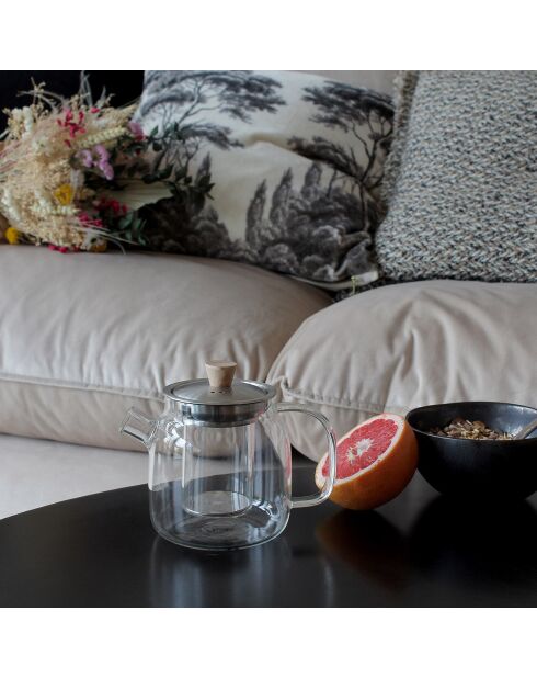 Théière en verre Oscar transparente - 550 ml