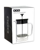 Cafetière à piston en verre double paroi Helya transparente - 800 ml