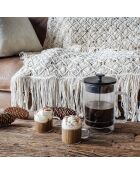 Cafetière à piston en verre double paroi Helya transparente - 800 ml